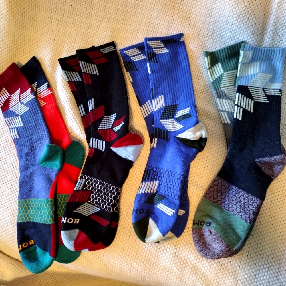 BOMBAS Men's Large 4 Pack Gift Set Socks NEW! - Picture 6 of 8